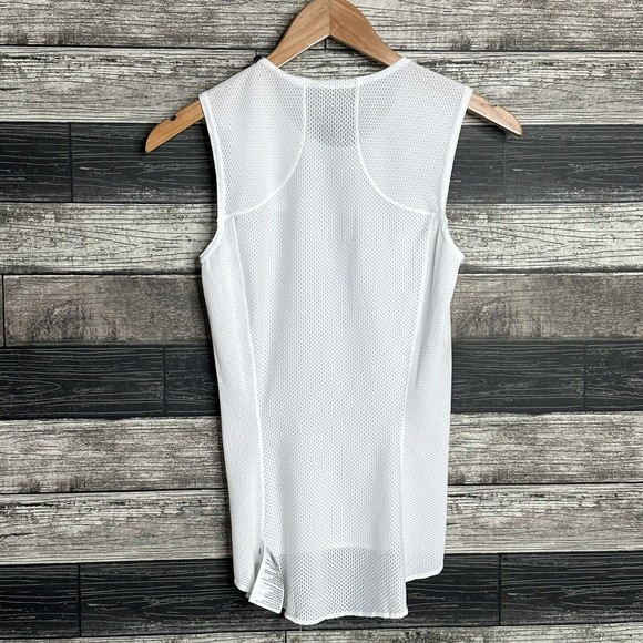 NEW Pearl Izumi Womens Transfer Sleeveless Baselayer Tank Top Size XS White Mesh - Picture 6 of 11